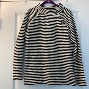 LOFT black & white striped sweater